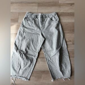 Universal Thread High Rise Barrel Jeans - Light Leopard